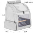 thumbnail image 3 of Halinfer Bird Backpack Carrier with Stand Perch, Parrot Travel Backpack for Hiking, Airline Approved Bird Backpack, 3 of 5