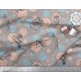thumbnail image 3 of Soimoi Rayon Fabric Dot & Cocktail Beverages Print Fabric by The Yard 42 Inch Wide, 3 of 3