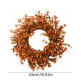 thumbnail image 3 of Orange Halloween And Thanksgiving Simulation Green Plant Door Garlands Festival Decorations Plastic Small Flower Window Display Props, 3 of 5