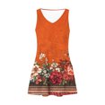 thumbnail image 4 of Ovzne Robes pour Femmes Robe d'Été Robe d'Été Décontractée pour Femmes Mode Imprimée Poche Sans Manches Robe à Col en V Robe d'Été Imprimée Liquidation, 4 of 5