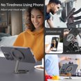 thumbnail image 2 of Magnetic Phone Stand , Compatible with MagSafe Phone Stand Holder for Desk, Multi-functional Foldable, Double-sided Magnetic Cell phone Stand, for iPhone 16 15 14 13 12 Pro Max, 2 of 7
