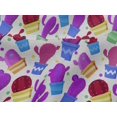 thumbnail image 5 of oneOone Viscose Jersey Purple Fabric Cactus Sewing Craft Projects Fabric Prints By Yard 60 Inch Wide, 5 of 5