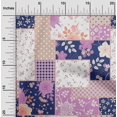 thumbnail image 2 of oneOone Polyester Spandex Medium Blue Fabric Asian Floral Mix Patch Fabric For Sewing Printed Craft Fabric By The Yard 56 Inch Wide, 2 of 4