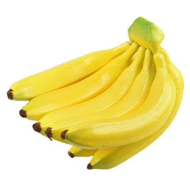 Ramiter Grappes de Bananes Artificielles Grappes de Bananes Artificielles Réalistes Décoration Fruits Modèle de Bananes Accessoires de Photographie Décoration de Cuisine Fête