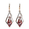 thumbnail image 1 of Up to 65% Off Rhinestone Powder White Cat's Eye Stone Rhinestone Geometric Diamond Pendant Earrings Temperament Net Red Ear Necklace Rings Earring Jewelry on Clearance, 1 of 1