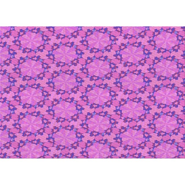 Ahgly Company Machine Washable Indoor Rectangle Transitional Heliotrope Purple Area Rugs, 7' x 10'