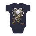thumbnail image 1 of Toddlers Camo Tuxedo Bodysuit - Navy - 6 Months, 1 of 1