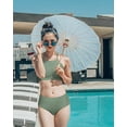 thumbnail image 3 of Charmo Womens Halter Bikini Swimsuits High Neck Two Piece Bathing Suit, 3 of 5