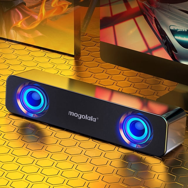 Cameland Desktop Compact Usb Powered Wired Multimedia Mini Stereo Sound Bar 3.5Mm Audio Jacks