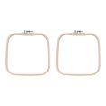 thumbnail image 1 of Siruishop 2 Pieces Cross Stitch Loops Hexagon Display Frame Reusable Cross Stitch Frame 20cmx20cm, 1 of 8