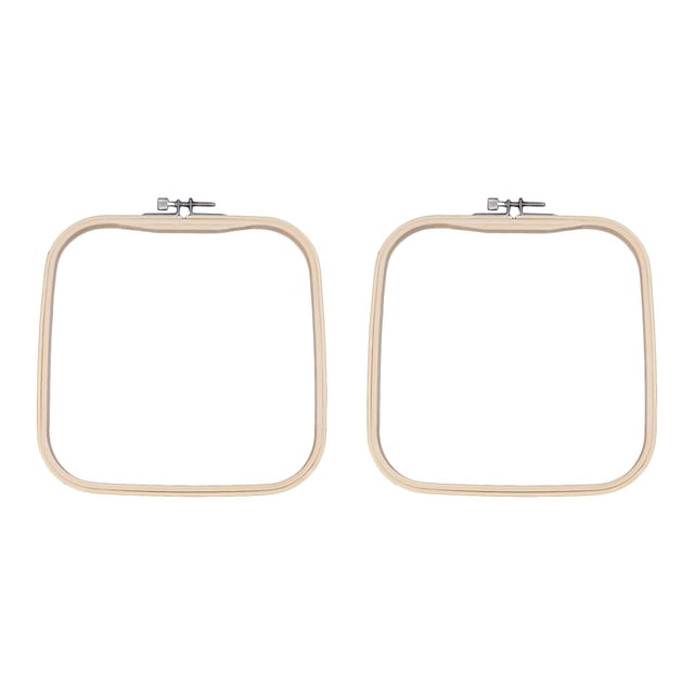Siruishop 2 Pieces Cross Stitch Loops Hexagon Display Frame Reusable Cross Stitch Frame 20cmx20cm
