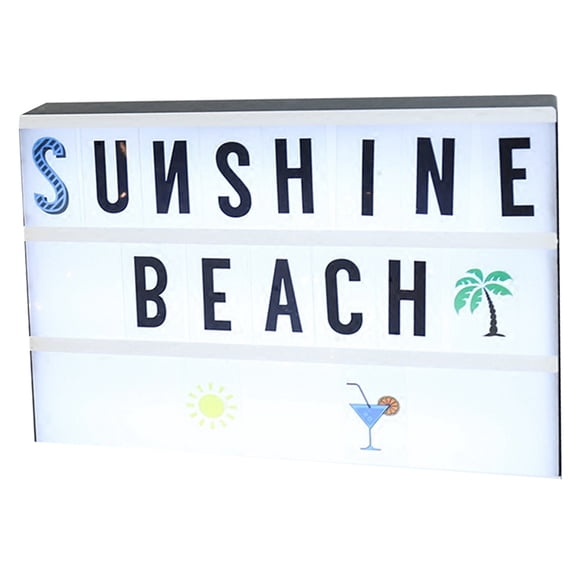 Coofit Cinema Light Box Romantic LED Light Box Marquee Light for Valentine's Day