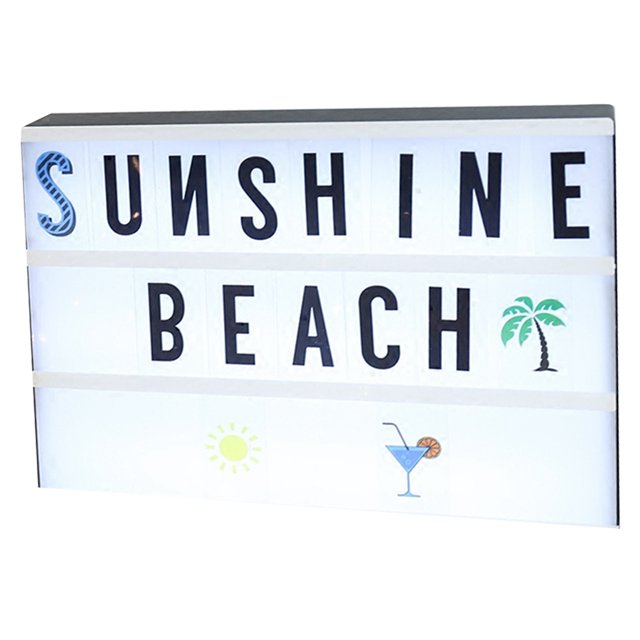 Coofit Cinema Light Box Romantic LED Light Box Marquee Light for Valentine's Day