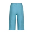 thumbnail image 4 of Liquidation d'Économies d'Été 2025! Shorts pour Femmes Shorts en Sergé Extensible Grande Taille Taille Fine à Enfiler Shorts de Randonnée Réguliers d'Été Décontractés avec Poches, 4 of 8