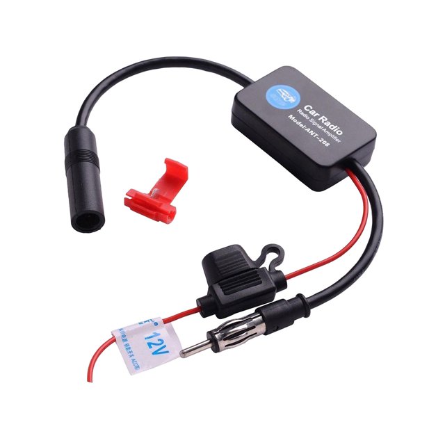 Fm Radio AM Antenna Signal Amp Amplifier Fittings Universal 12V Signal Enhance