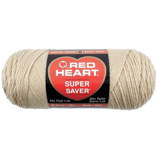 Red Heart® Super Saver® Yarn, Solid, Acrylic #4 Medium, 7oz/198g, 364 Yards