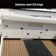 thumbnail image 2 of Pack of 2 Yacht Deck Door RV Hinge Stainless Hinges Replacing Part Window Hardware Repairing Accessory Boat Canoe Small, 2 of 9