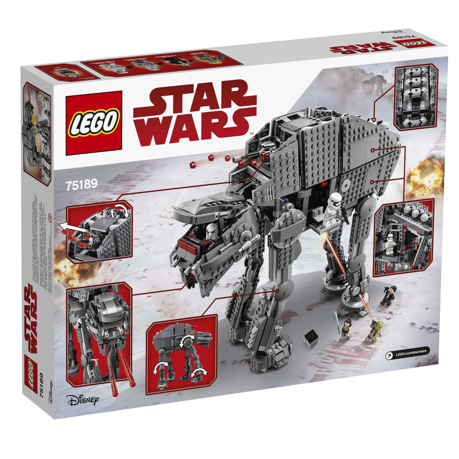 LEGO Star Wars First Order Heavy Assault Walker 75189 Toy Building Kit (1376 Pieces)