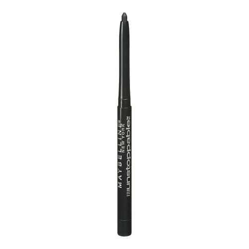 Maybelline New York Unstoppable Eyeliner 0,28 g Crayon Mécanique Eyeliner Noir avec une Pointe Mince et Rétractable et un Corps Cylindrique Noir Présentant un Texte de Marque et de Produit Blanc, Conçu pour une Définition des Yeux Résistante aux Bavures et Imperméable, Convient aux Yeux Sensibles et aux Porteurs de Lentilles de contact.