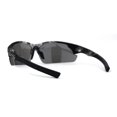 thumbnail image 2 of Mens Xloop Hunters Camo Half Rim Plastic Sunglasses Skull Silver Mirror, 2 of 4