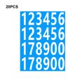 thumbnail image 4 of ZheElen 20 Pcs Étiquette Adhésive Forte Applications Larges et Durable Imperméable et Résistant à l'Huile Fond Bleu, 4 of 6