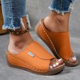 thumbnail image 2 of DXOUPM Sandals for Women Wedge Comfortable Breathable Open Toe Casual Beach Summer Sandals, 2 of 4