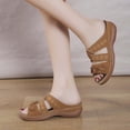 thumbnail image 4 of RKSTN Pantoufles pour Femmes Pantoufles d'Été à la Mode Sandales à Talon Compensé à Fleurs Chaussures Décontractées, Pantoufles pour Femmes Intérieur Extérieur, 4 of 4