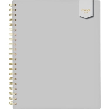 Grand agenda hebdomadaire Mead® 2026, gris glacier