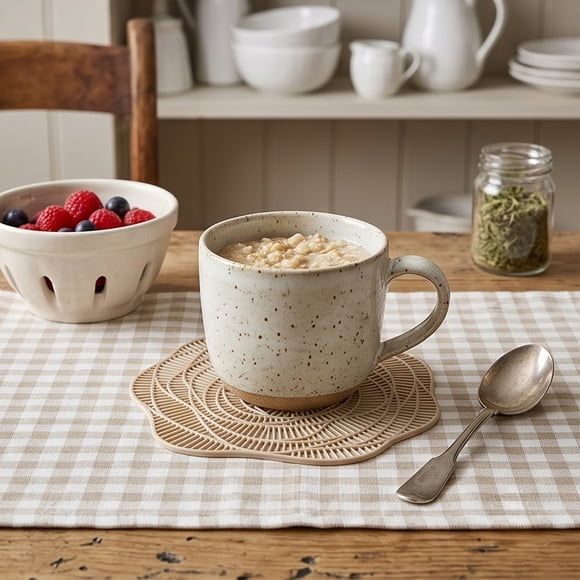 Deals of The Day Clearance! Rose Hollow Out Non-Slip PVC Coaster, 4.33in Decorative Table Mat for Coffee Mugs, Drinkware, Restaurant, Hotel, Home