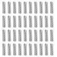 thumbnail image 1 of Unique Bargains 40Pack 5x23mm Metal Shoelace Tips Open Mouth Shoelace Repair Cords End Tips Silver, 1 of 6