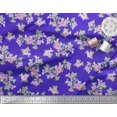 thumbnail image 2 of Soimoi Tissu Popeline de Coton Feuilles & Roses Imprimé Floral 1 Yard 42 Pouces de Large, 2 of 3