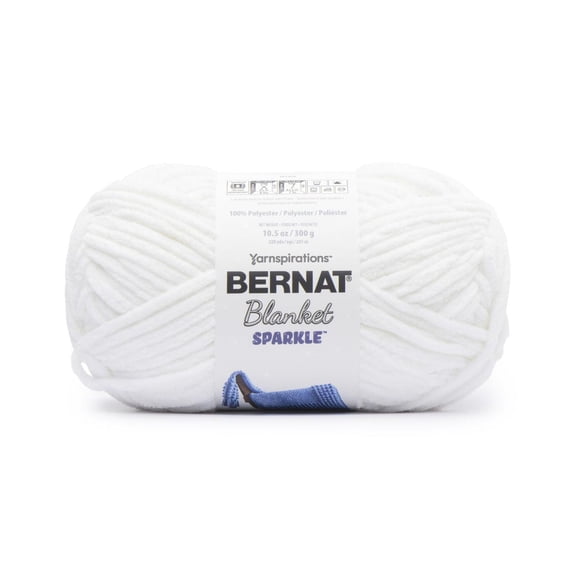 Bernat® Blanket Sparkle™ Yarn, Polyester #6 Super Bulky, 10.5oz/300g, 220 Yards