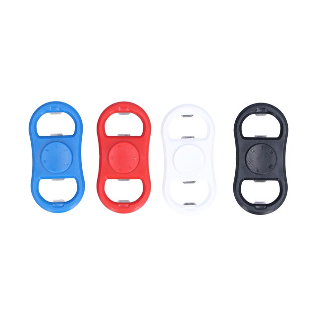 4Pcs Portable Manual Double Head Beer Bottle Opener Hand Decompression Toy Black White Blue Red