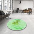thumbnail image 4 of Ahgly Tapis Rectangulaire Lavable en Machine, Vert Clair, 6 Pieds x 9 Pieds, 4 of 7