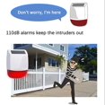 thumbnail image 2 of 433MHz Wireless Outdoor Solar Siren Light Flash Strobe Waterproof Siren Alarm for Home Security Burglar Alarm System, 2 of 6