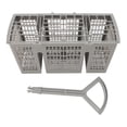 thumbnail image 2 of Cutlery Storage Basket, Secure and Lasting Wide Compatibility Plastic Material Easy To Maintain Large Capacity Universal Dishwasher Basket  for Home Use, 2 of 7