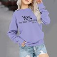 thumbnail image 2 of Chandail pour Bébé Hiver Filles Col Rond Chandail Surdimensionné Mode Enfants Manches Longues Chandail à Enfiler Hauts 1-12 Ans Hauts Fillette Violet 1-2T, 2 of 6