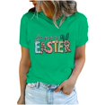 thumbnail image 2 of EGNMCR T-Shirts de Pâques pour Femmes T-Shirts à Manches Courtes pour Femmes Imprimé de Pâques T-shirt à Col Rond pour Femme Mode Confortable Chemise pour Femme Haut à Manches Courtes/chemise T-shirt pour Femmes, 2 of 7