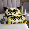 thumbnail image 3 of Erosebridal Cartoon Bow Tie Bedspread Sets King Size, Abstract Geomrtry Bed Quilt, Princess Style Decor, 3 of 5