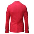 thumbnail image 3 of Mens Jacket Winter Mens Autumn And Winter Fashion Personality Solid Color Casual Suit Jacket, 3 of 7