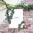 thumbnail image 3 of Rustic Artificial Flower Swag Handmade Hanging for Parties Wreath Handmade Arbor Ornament Blue, 3 of 9