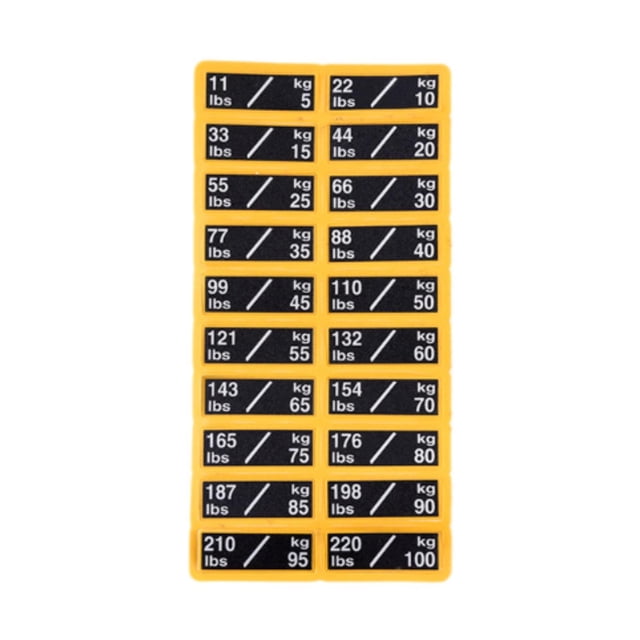 Lipstore Circuit Breaker Label Sticker Weight Number Stickers for Resistance Trainers 3.5cmx1.3cm