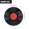 thumbnail image 2 of AMERTEER Creative Vinyl Record Shape Wall Clock Decorative Indoors Wall Clock Home Decor, 2 of 6