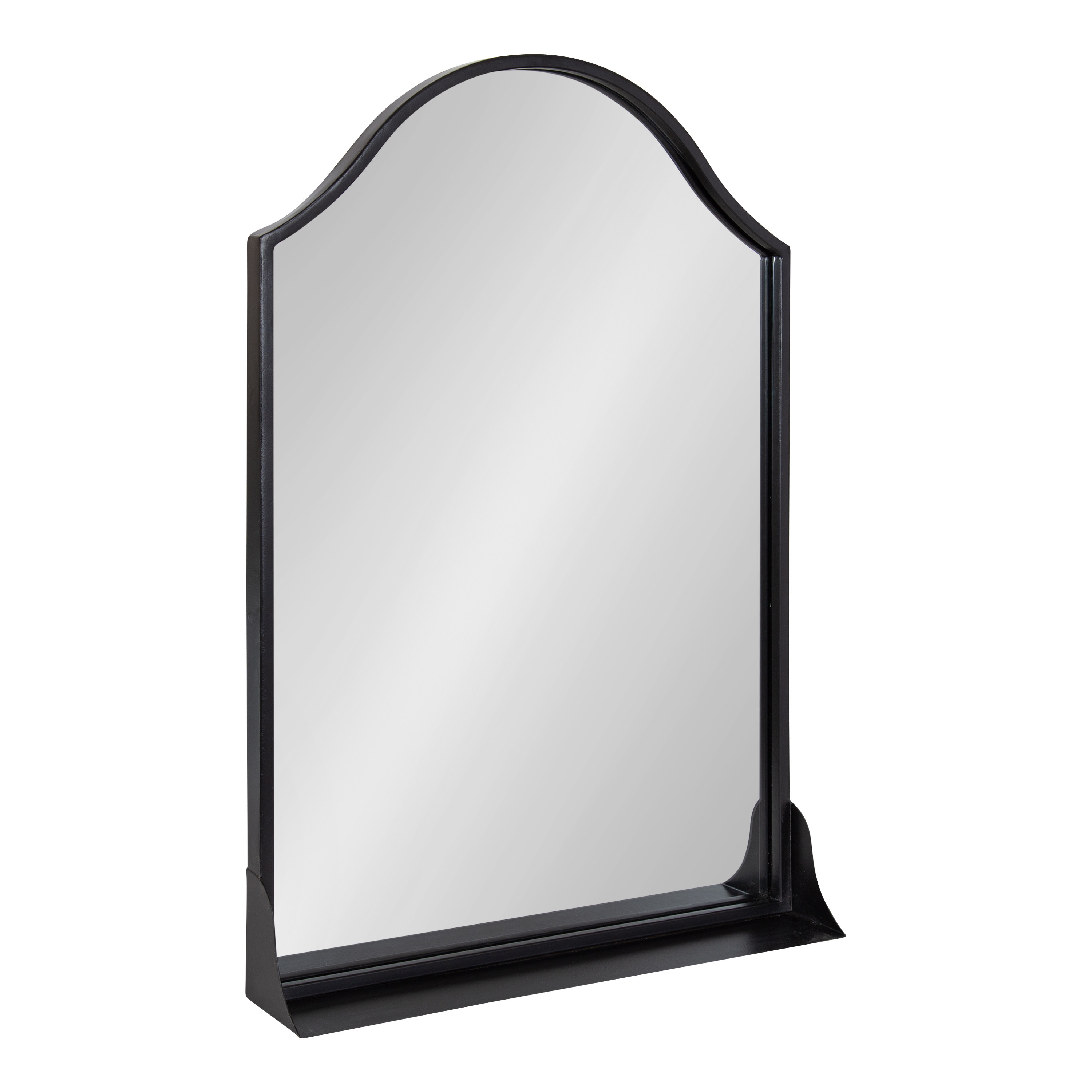 Kate and Laurel Gramera Arch Wall Mirror, Black 20x30