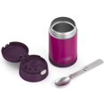 thumbnail image 3 of Thermos FUNTAINER Pot Alimentaire en Acier Inoxydable à Isolation sous Vide Rouge Violet de 16 Onces, 3 of 7