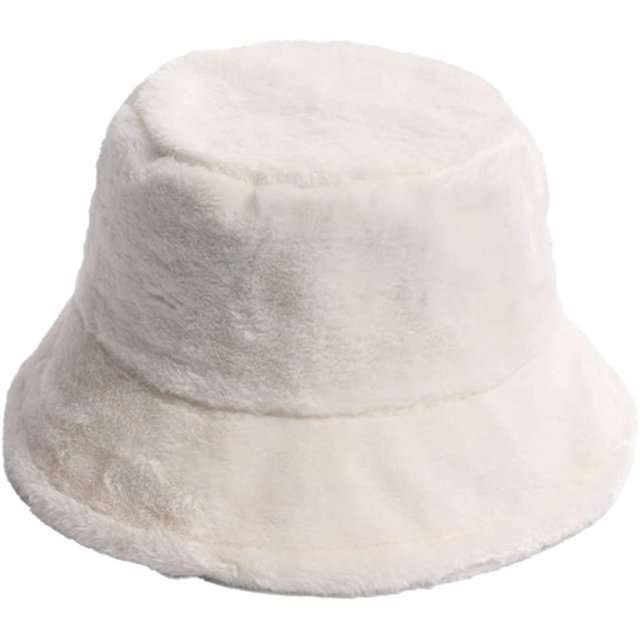LinYooLi Bonnet Seau pour Femmes, Chapeau Doux et Moelleux, Bonnet d'Hiver Épais et Tendance