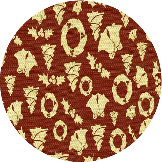 Ahgly Company Tapis Rond Lavable en Machine Intérieur Transitionnel Orange, 6 Pieds Rond