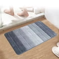 thumbnail image 3 of Bath Mats for Bathroom 24X16In Microfiber Bath Mat Non-Slip Super Absorbent Machine Washable Super Soft Thick Floor Floor Rug Bath Rugs for Bathroom, 3 of 8