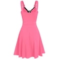thumbnail image 3 of Heliisoer Plus Women Size Cool Solid Bandage Irregular Hem Sleeveless Camisole Mini, 3 of 6