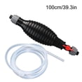 thumbnail image 2 of Portable Manual Fluid Transfer Pump Siphon Kit - Multi-Purpose Extractor for Gas, Oil, Water with Red Rotary Valve, No Clamp Needed, 2 of 9